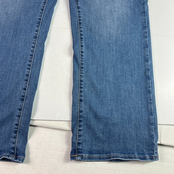 Not Your Daughters Jean Women Plus 41x27* High Rise Straight Blue Denim Tag 20WT - Picture 5 of 16
